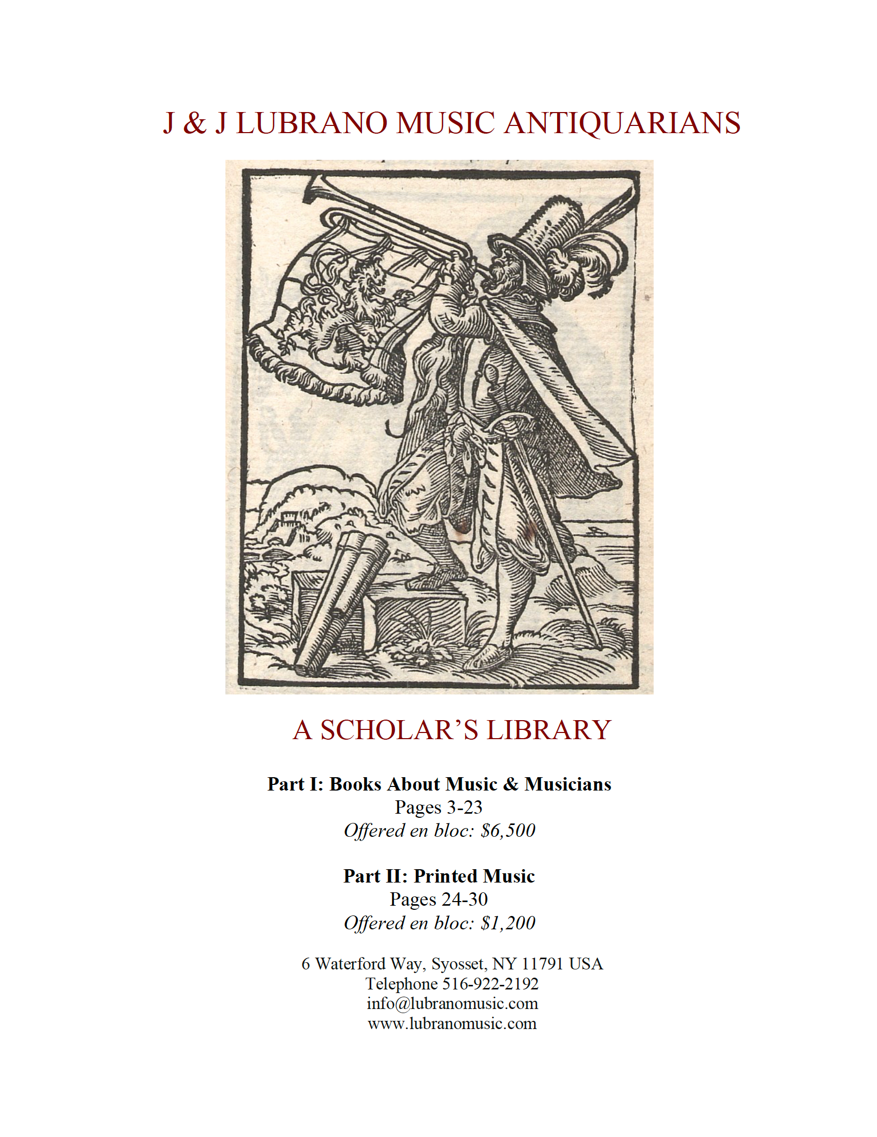 A SCHOLAR'S LIBRARY