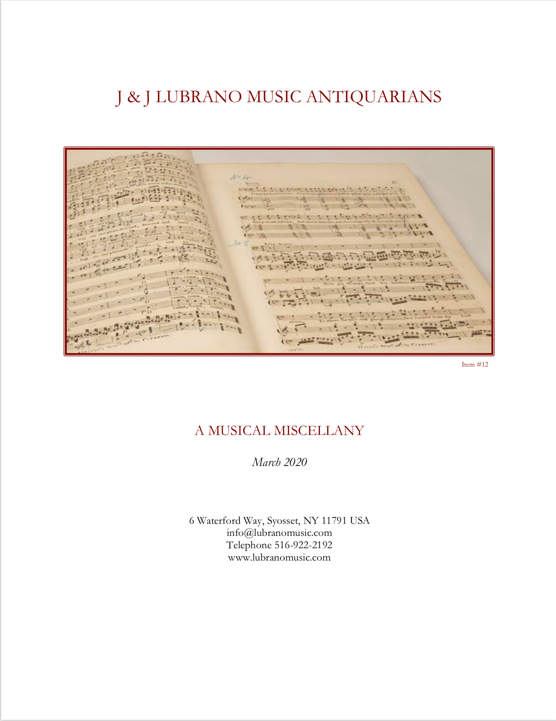 A Musical Miscellany