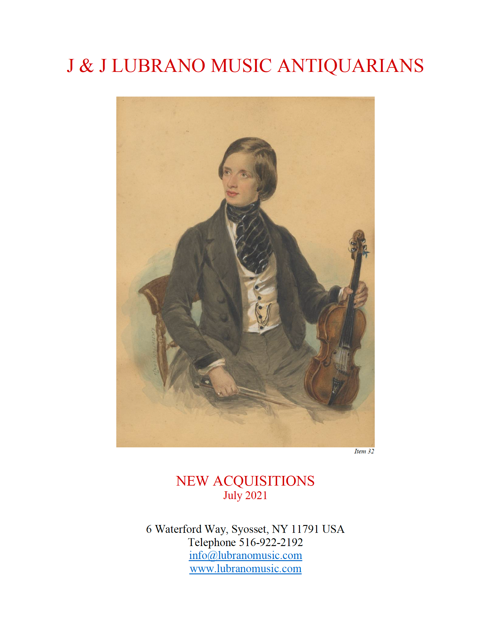 New Acquisitions July 2021