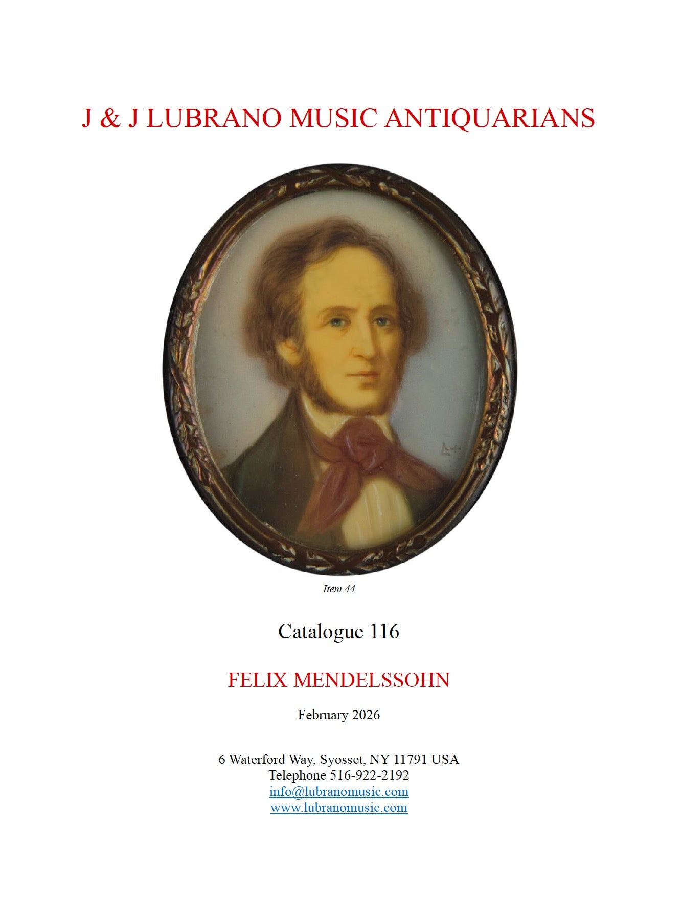 CATALOGUE 116