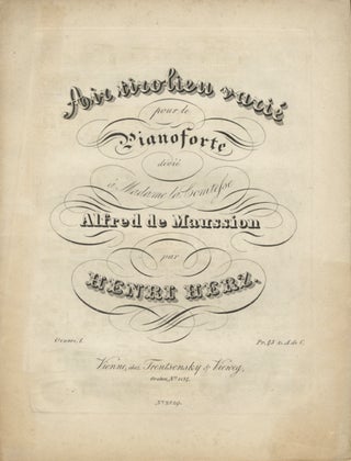 Item #17080 [Op. 1]. Air tirolien varié pour le Pianoforte. Henri HERZ