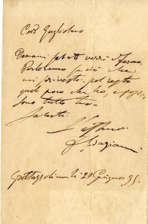 Item #20686 Group of 4 letters consisting of three autograph letters and one secretarial letter signed, all addressed to Count Guglielmo Vinci. Francesco GRAZIANI.