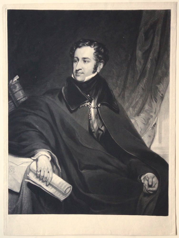 Item #21347 Fine large mezzotint engraving by Samuel William Reynolds after the portrait by Thomas Foster. Henry R. BISHOP.