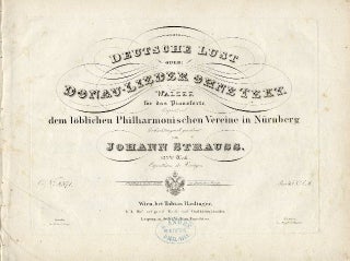 Item #21380 [Op. 127]. Deutsche Lust oder Donau-Lieder ohne Text Walzer für das Pianoforte....