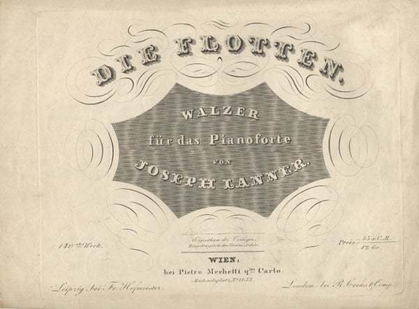 Item #22056 [Op. 149]. Die Flotten. Walzer für das Pianoforte. Joseph LANNER.