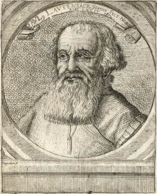 Item #22136 Bust-length portrait engraving by Haüblein. ORGAN, Paulus Lautensack