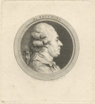 Item #22773 Portrait engraving by Augustin de Saint-Aubin (1736-1807) after Charles Nicolas...