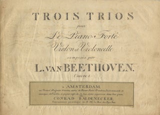 Item #22914 [Op. 1]. Trois Trios pour Le Piano-Forté Violon et Violoncelle [Piano part only]....
