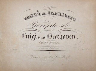 Item #23013 [Op. 129]. Rondò a Capriccio per il Pianoforte solo ... Opera postuma. Ludwig van...