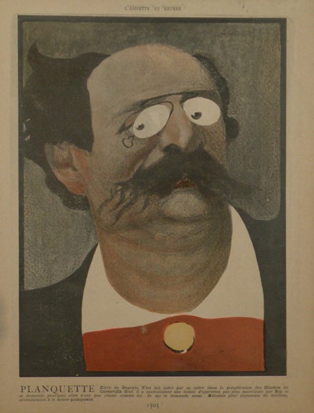 Item #23428 Portrait caricature by Aroun-al-Rascid [pseud. Umberto Brunelleschi] (1879-1949). Robert PLANQUETTE.