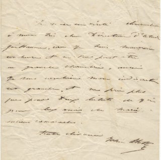 Item #23725 Autograph letter to "Mon très cher Directeur" (most probably François-Joseph...