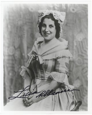 Item #23761 Role portrait photograph of the soprano in Mozart's The Marriage of Figaro. Signed in...