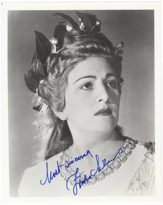 Item #23893 Bust-length role portrait photograph of the soprano in the title role of Bellini's...