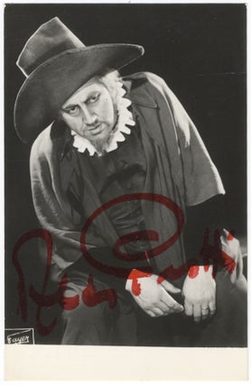 Item #24057 Three-quarter length role portrait photograph of the noted baritone. Signed in full...