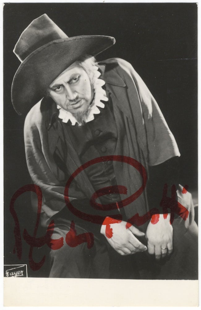 Item #24057 Three-quarter length role portrait photograph of the noted baritone. Signed in full and inscribed. Aldo PROTTI.