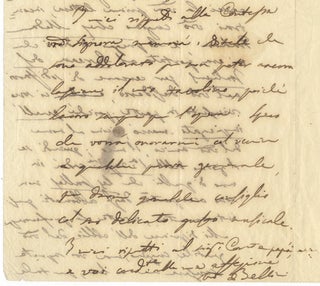 Item #24226 Autograph letter signed "Bellini" to Count Rodolphe Apponyi. Vincenzo BELLINI