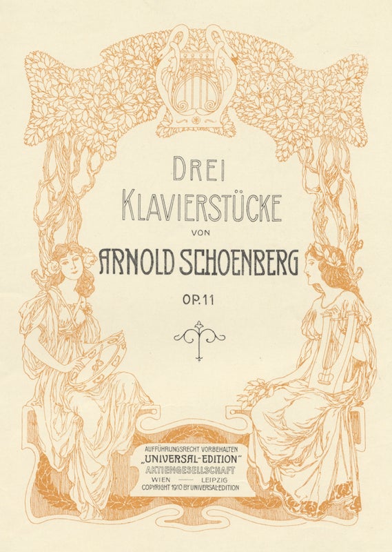 Item #24227 [Op. 11]. Drei Klavierstücke. Arnold SCHOENBERG.