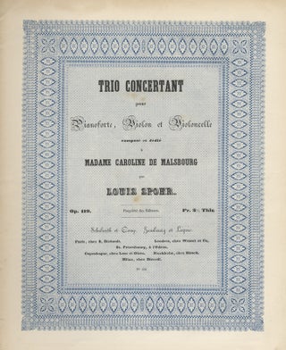 Item #24233 [Op. 119]. Trio Concertant pour Pianforte, Violon et Violoncelle composé et dedié...