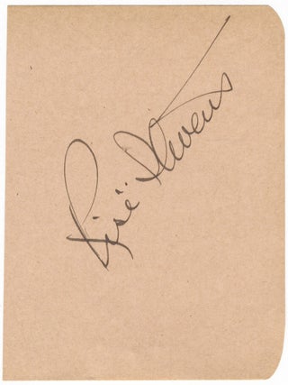Item #24300 Autograph signature. Risë STEVENS