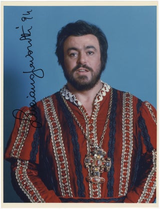 Item #24327 Large half-length colour role portrait photograph of the tenor as the Duke of Mantua...