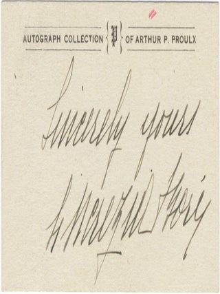 Item #24494 Autograph signature of the noted Spanish soprano. Lucrezia BORI