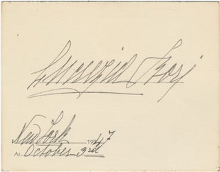 Item #24496 Autograph signature of the noted Spanish soprano. Lucrezia BORI