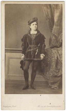 Item #24552 Carte de visite photograph by Bingham, Paris of the noted French mezzo-soprano....