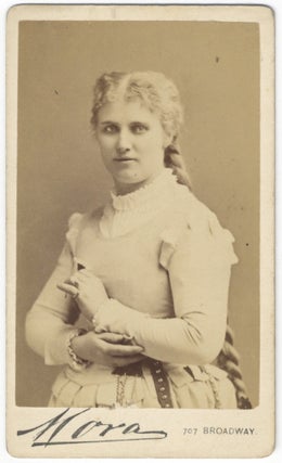 Item #24561 Waist-length carte-de-visite photograph of the noted Swedish soprano as Marguerite in...