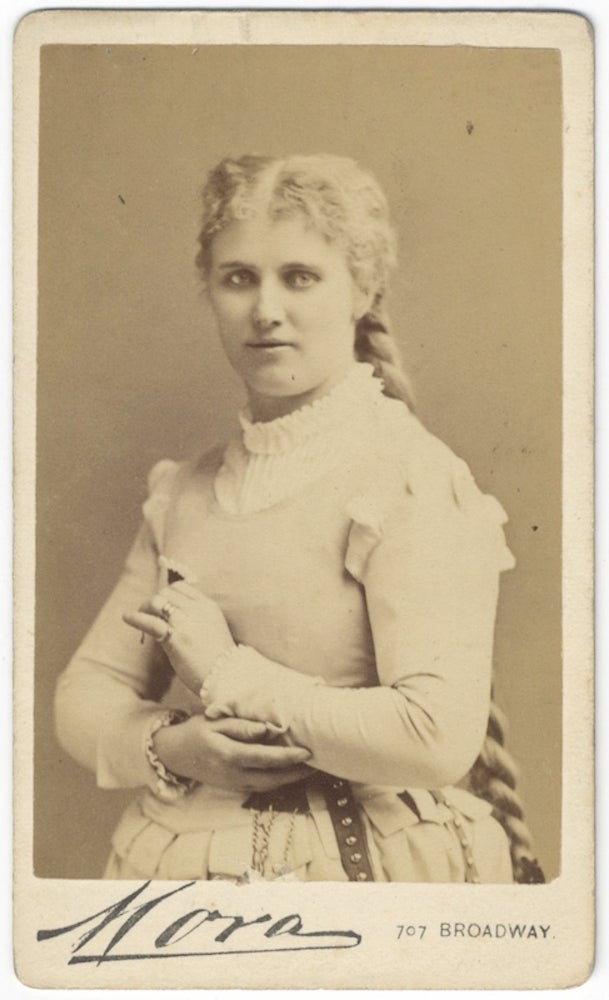Item #24561 Waist-length carte-de-visite photograph of the noted Swedish soprano as Marguerite in Gounod's Faust. Christine NILSSON.