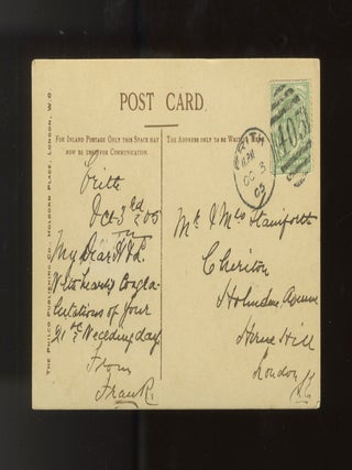 A collection of 8 postcard photographs and 1 lithographic portrait of prominent American and English actors and actresses active in the late 19th and early 20th centuries