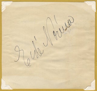 Item #24719 Autograph signature. Eidé NORÉNA
