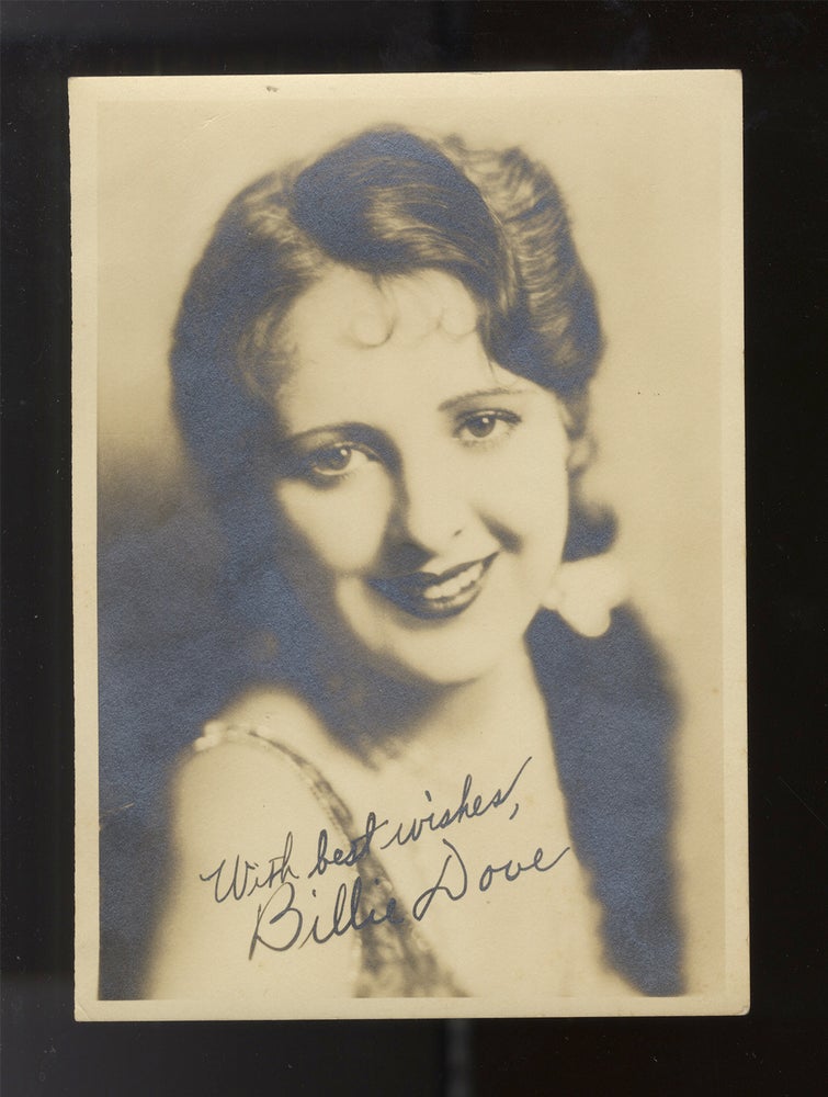 Item #24738 Original photograph of the prominent American silent and sound film actress, performer in the Ziegfeld Follies. Billie DOVE.
