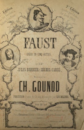Item #24772 Faust Opéra en Cinq Actes, de MMrs. Jules Barbier & Michel Carré. Charles GOUNOD