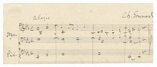 Item #25136 Autograph musical quotation signed "Ch. Gounod." Charles GOUNOD