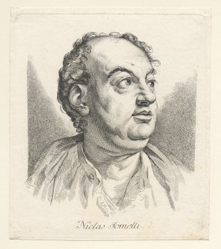Item #25609 Fine bust-length portrait engraving. Niccolò JOMMELLI