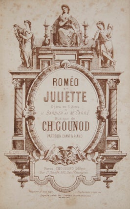 Item #25627 Roméo et Juliette Opéra en 5 Actes. J. Barbier et M. Carré ... Partition Chant &...