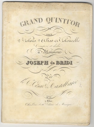 Item #25680 [Op. 10]. Grand Quintuor pour 2 Violons 2 Altos & Violoncelle Composé et. Cesare...