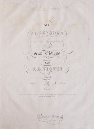 Collection of violin duos in early editions