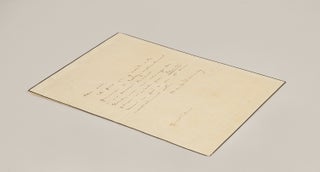 Item #26836 Autograph letter signed to an unidentified male correspondent. Claude DEBUSSY