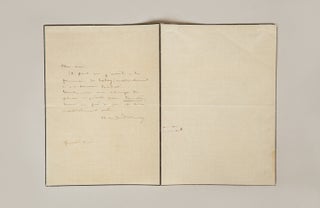 Autograph letter signed to an unidentified male correspondent