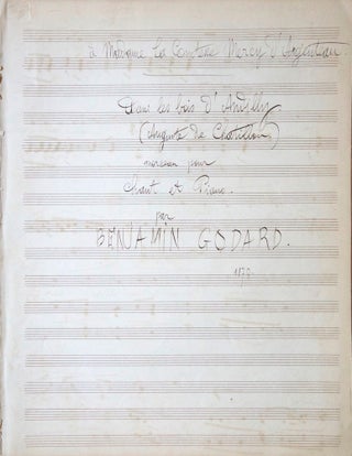 Item #26862 Dans les bois d'Andilly. (Auguste de Chatillon.) Morceau pour chant et Piano....