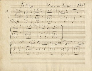 Item #26878 Polka Fiera di Sassuolo 1857. Musical manuscript. ANON