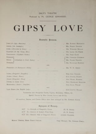 Gipsy Love. [Piano-vocal score]