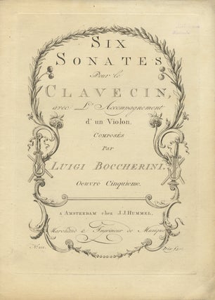 Item #27023 [G. 25-30]. Six Sonates Pour le Clavecin, avec L'Accompagnement d'un Violon ......