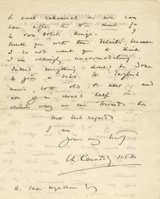 Item #27049 Autograph letter signed in full to an unidentified male correspondent. Charles...