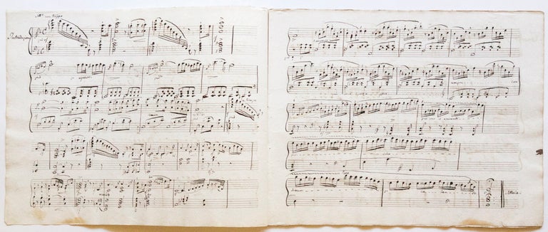 Item #27180 [Op. 13]. Variations pour le Piano-Forte, sur un air Tyrolien favori dédiés à Mademoiselle Poyferé de Cères. Musical manuscript. Ca. 1820-30. Henri HERZ.