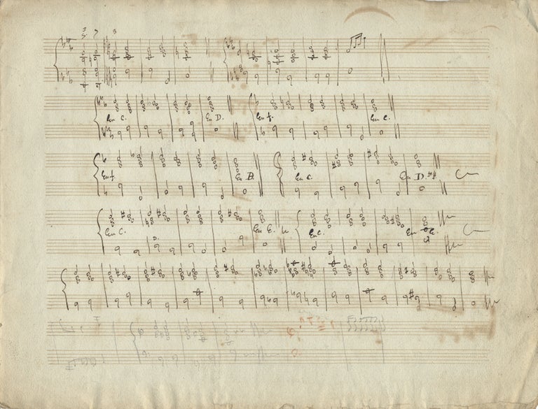 Item #27211 Waltzer[!] Favorite de la Reine de Prusse. Musical manuscript. Ca. 1800. Friedrich Heinrich HIMMEL.