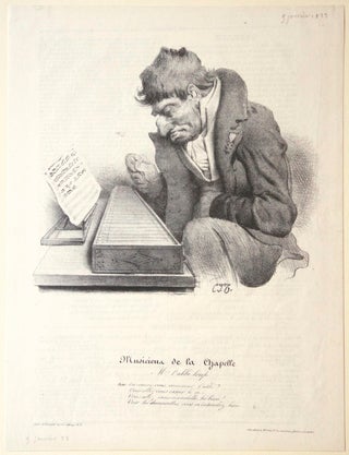 Item #27453 Musiciens de la Chapelle. M. l'Abbé Loup. Lithograph by Bernard after Charles...