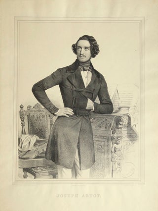 Item #27568 Fine large three-quarter length lithograph by Charles Baugniet (1814-1886) of the...