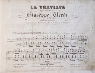 Item #28037 La Traviata... Riduzione per Pianoforte solo di L. Truzzi ed E. Muzio. Giuseppe VERDI